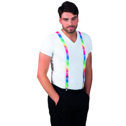 Hippie dúhové elastické podväzky